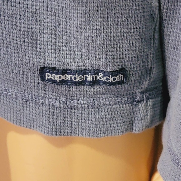 Paper Denim & Cloth Blue Thermal Henley Medium - Picture 5 of 6